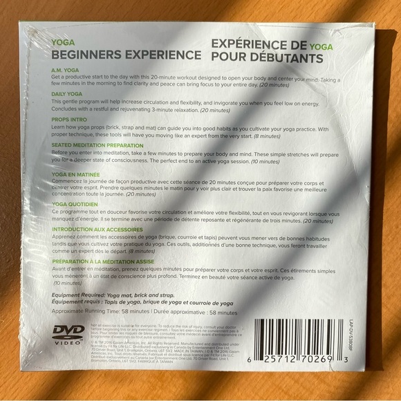 FREE GWP Gaiam Four Beginners’ Yoga Workouts - Picture 3 of 3